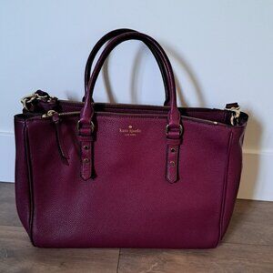 kate spade Burgundy Leather Cross-body/Handbag